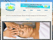 Tablet Screenshot of follybeachmassage.com